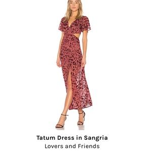 Tatum Dress in Sangria - Lovers & Friends NWOT